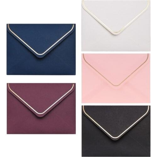 Hot Stamping Blessing Simple Creative Greeting Card Supporting Envelope Message