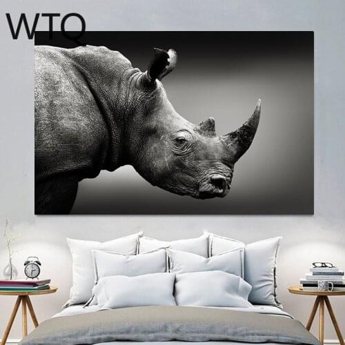 Canvas Painting Animal Elephant Horse Lion Cat Painting Posters and Printed Wall Art Canvas Art Living Room Decor Surprise Box