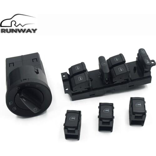 For Volkswagen VW JETTA GOLF MK4 POLO BORA A4 Passat B5 BEETLE 1J4 959 857D 1C0 941 531A Headlight Window Mirror Switch Button