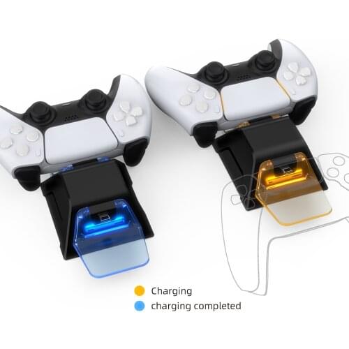 Dual Charger PS5 Controller Charging Station Support For Sony PlayStation 5 Type-C Charger Wireless Gamepad Game Accessories