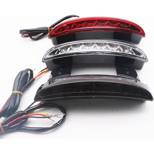 Smoked Chopped Fender Edge Motorcycle RED Stop Running Brake Rear Tail Light for Sportster XL 883N 1200N XL1200V XL1200X