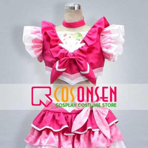COSPLAYONSEN Suite PreCure Cure Melody Hojo Hibiki Cosplay Costume Red White Color All Size