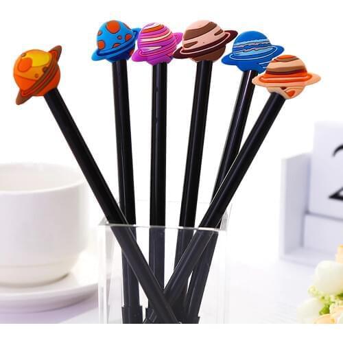 Fancy Pretty Cool Kawaii Gel Pen Space Galaxy Cute Blue Stationery School Supply Kawai Stationary Office Accessory Lovely Thing