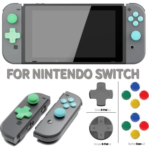 Nintend Switch Joycon Analog Stick Cover cap For Nintendos Switch NS Anti-slip Cross & Circular D-Pad Button Cap Accessories