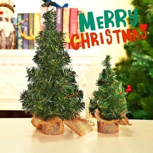 20cm/30cm Mini Green Christmas Tree DIY Decorative Tree Home Decoration Desktop Decoration