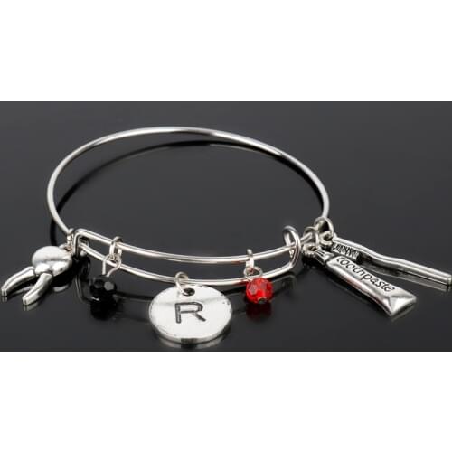 MQCHUN Creative Tooth Toothpaste Toothbrush Fairy Bracelet Dentist Charm Fairy Women Dangle&Bracelet Dental Gift -25