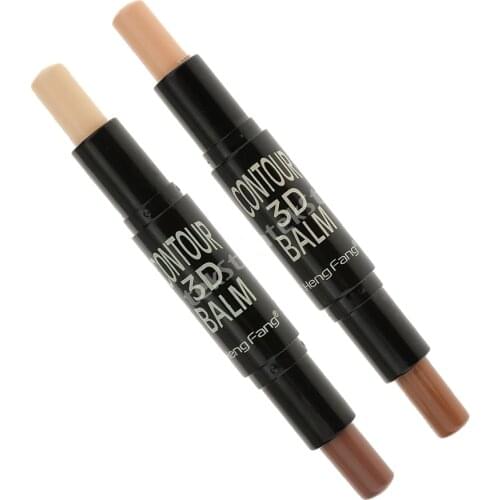 Set Of 2 Contour Sticks Bronzer Highlighter 3D Face Sculpture Makeup Pen