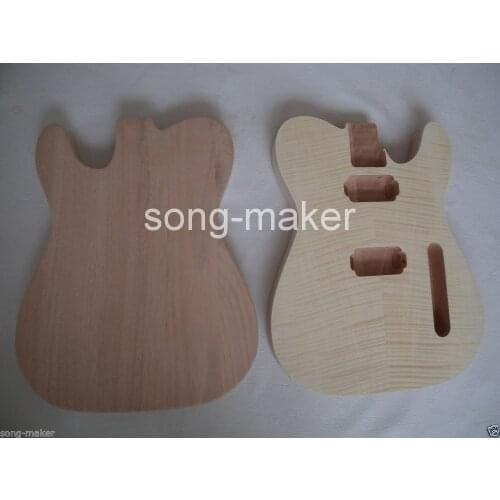 New Unfinished electric guitar body Solid wood 1 pcs