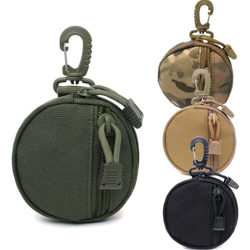 New Tactical EDC Pouch Key Wallet Card Holder Men Coin Purses Pouch Bag Keychain Zipper Pocket Outdoor Bag Coin Bag Money Bags