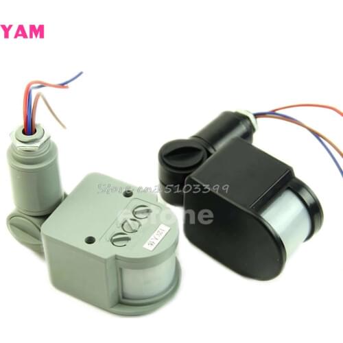 12M Security PIR Infrared Motion Sensor Detector Wall LED Light Outdoor RF 140 AC85V~265V(50Hz)/ DC 12V Drop Ship