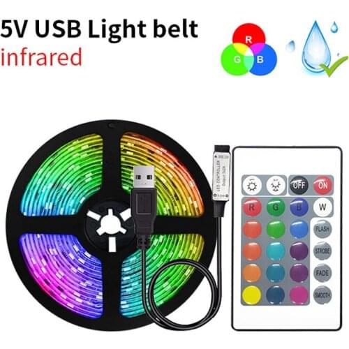 LED Light Strips Bluetooth WIFI Controller Flexible RGB 5050 Decoration BackLight Lamp Night light Luminous String For Bedroom