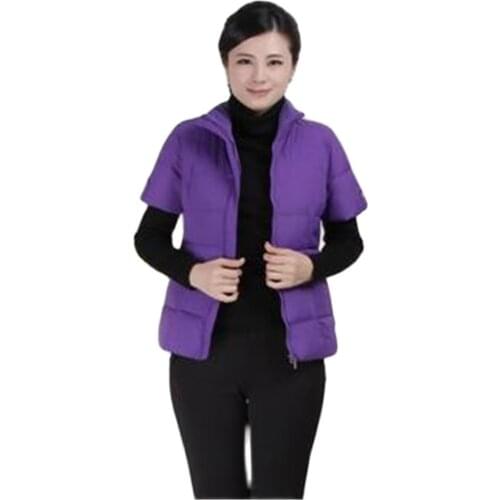 Cotton Women Vest Winter Clothes Outerwear Waistcoat Thick Keep Warm Short Sleeve Jackets Camouflage Coats Plus Size Parkas