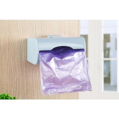 1PC Wall Mounted Garbage Rubbish Bags Hanging Kitchen Waste Bins Bag Trash Can Holder Household Cleaning Tools OK 0537