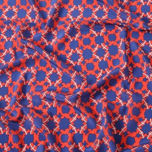 100% mulberry silk crepe de chine fabric cloth per meter 140 cm wide 16mm printed clothing dress fabric wholesale silk cloth