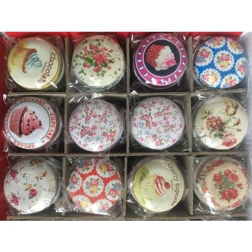 12pcs Mix Europe type Mini iron box gift candy storage box wedding seal Jewelry Pill Cases tin box cable organizer