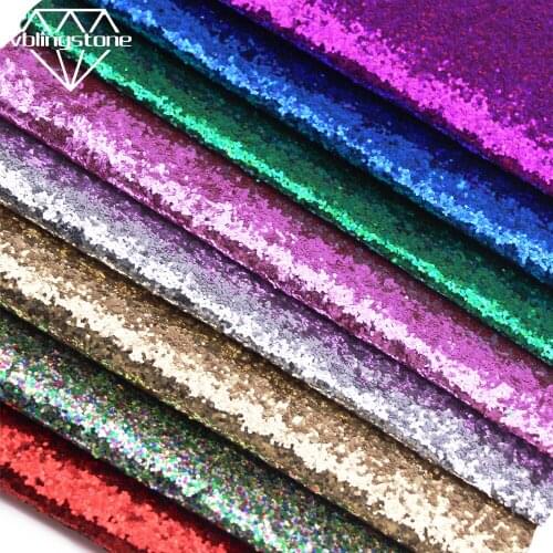 20X30cm Sequin Synthetic Leather Multicolor Glitter PU Fabric Faux Artificial Leather For Hair Bows Phone Case DIY Sew Material