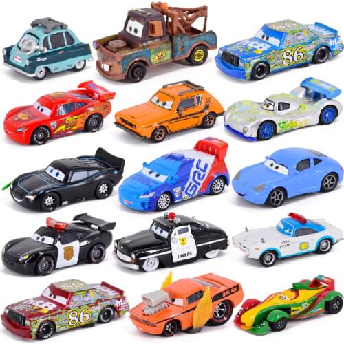 Car diney Pixar Car 3 Lightning McQueen Mater Jackon torm Ramirez 1:55 Diecat Vehicle Metal Alloy Boy Kid Toy Chritma