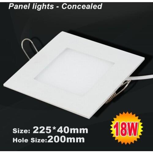 Free shipping (2pcs/lot) SMD 2835 led light 85-265vac led ultrathin 18w PANEL LIGHT recessed led downlight 18w ceiling led light