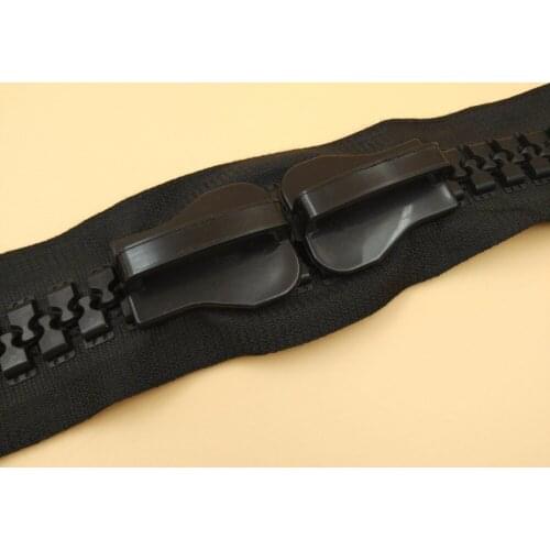 Free Shipping #30 Max Big Size Black Plastic Resin Zipper 4M+2pcs Sliders For Diy Yacht Boat Outdoor Cover Garment Accessories