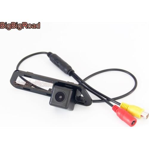 BigBigRoad Wireless Vehicle Rear View Parking CCD Camera HD Color Image For Nissan Tiida C12 5D Hatchback 2011-2013 2015 Pulsar