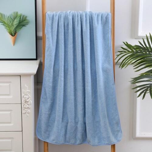Coral fleece Fiber Quick-dry Towel Microfiber Absorbent Beach Bath Towels Absorbent Towels Solid Color
