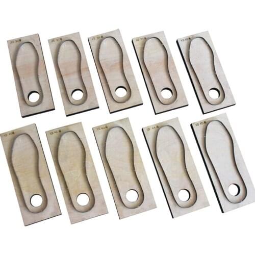 Designer leather craft template cutter shoe pad knife mould die cutter with size 36-45 hand punch tool set deri el aletleri