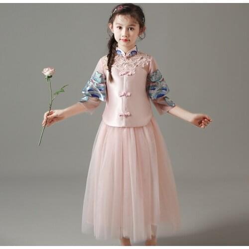 H2521 Children Cosplay Costumes Girl Performance Clothes Child Hanfu Suit Kids Chinese Traditional Ancient Fairy Princess Set