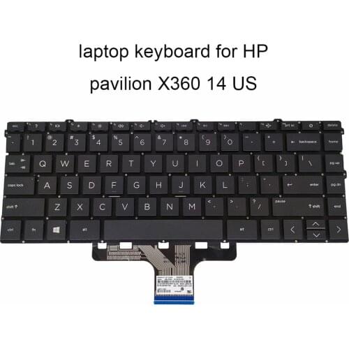 New Replacement Keyboards for HP pavilion X360 14 DV 2020 US English black laptop keyboard without frame L96524 L85711 001 sale