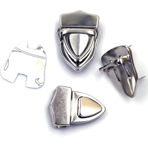 Metal Durable Bag Clasp Handbag Press Push Closure Purse Tongue Lock Briefcase Spring Lock Snap Leather Luggage Hardware 40x30mm