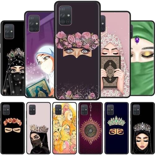 Muslim Islamic Girl Eyes Phone Case For Samsung Galaxy A12 A02s A11 A81 A01 A21 A31 A41 A21S Quantum TPU Cover