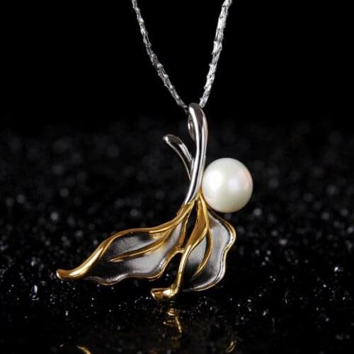 Retro Thai Silver Handmade Jewelry Pearl Pendant And Brooch Dual-use S925 Sterling Silver Accessories Processing Custom