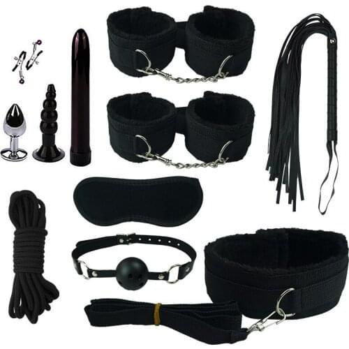 Sex Toys Plush Ribbon Bundle Sex Toys Sets 11pcs For Female And Men Dildos Anal Plug Vibrator To Increase Pleasure For Women