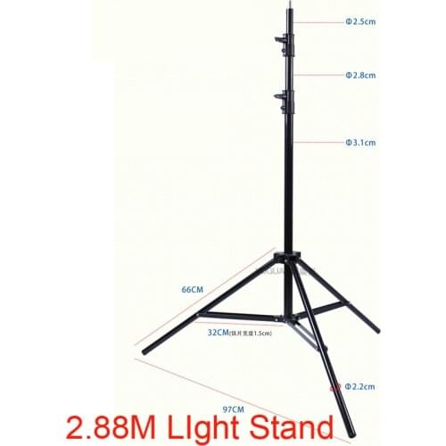 280cm Flash Light Stand 1/4 Screw Head Tripod Ajustable Photo Studio Accessories for HTC VIVE Ring Light Softbox Lamp Support