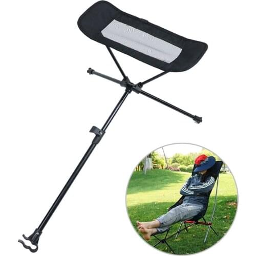 Outdoor Foldable Portable Stool Camping Barbecue Chair Footstool Fishing Beach Chair Footstool Lounge Entertainment Footstool