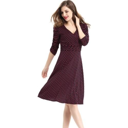 Soft fox Summer Polka Dot Dresses