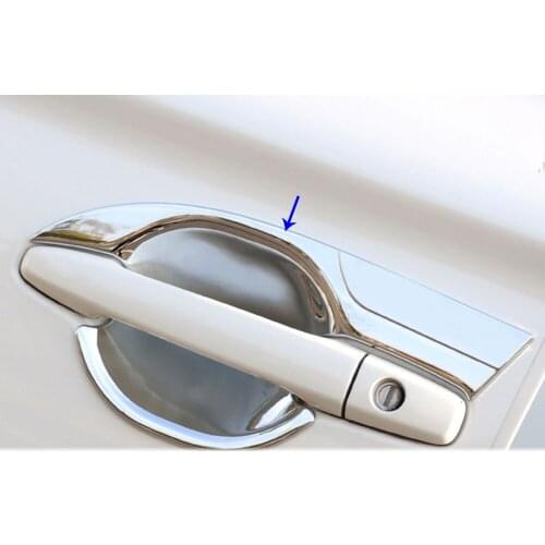 Car Cover Protection Detector Trim ABS Chrome External Bowl Sticks Lamp Frame For Mitsubishi Outlander 2016 2017 2018 2019