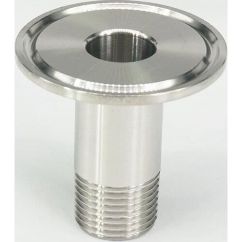 1/2" BSP Male x Ferrule O/D 50.5mm Tri Clamp 1.5" 304 Stainless Steel Pipe Fitting Connector For Homebrew