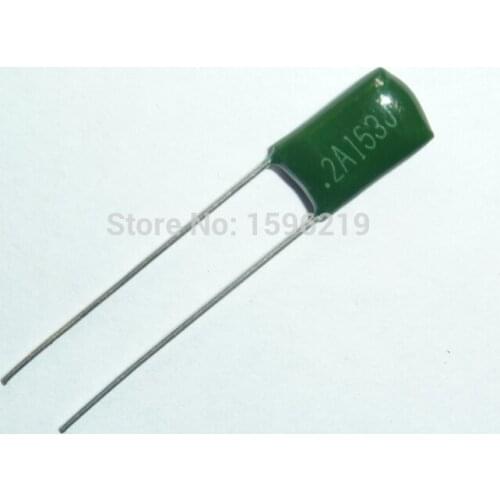 10pcs Mylar Film Capacitor 100V 2A153J 0.015uF 15nF 2A153 5% Polyester Film capacitor