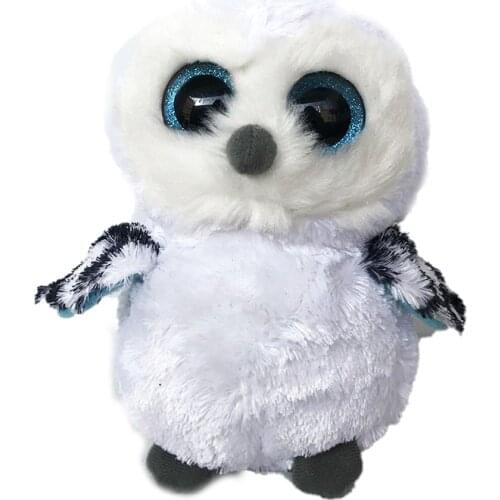 15cm Ty Big Glitter Eyes Spells the White Owl Plush Stuffed Animal Collectible Soft Doll Toy Christmas Gift