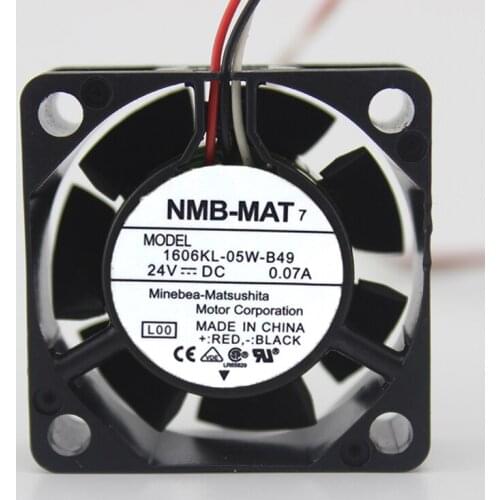 1606KL-05W-B49 24V 0.07A 4015 three-wire CNC machine tool cooling fan