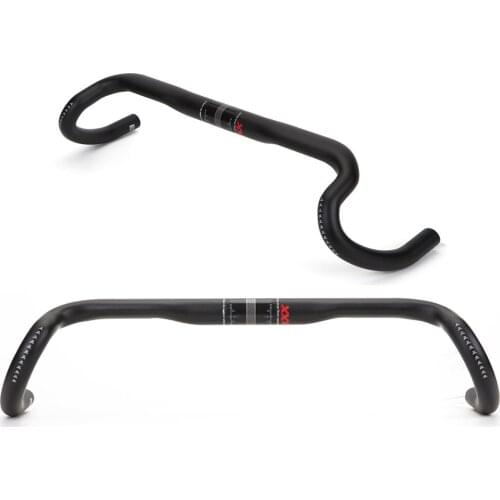 380/400/420/440mm New Carbon Gravel handlebar Big Flare Bar Cyclocross Road Bike Handlebars Carbon Fiber Bicycle Accessiores