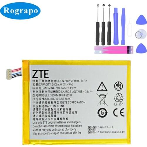 New 3000mAh Li3830T43P6h856337 Replacement Mobile Phone Battery For ZTE Blade X9 S6 Lux Q7/-C G719C V5 Pro N939St A711