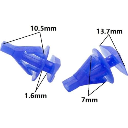 30 Pieces Automobiles universal door window sealing strip retainers rivets White Blue Auto Car plastic clips