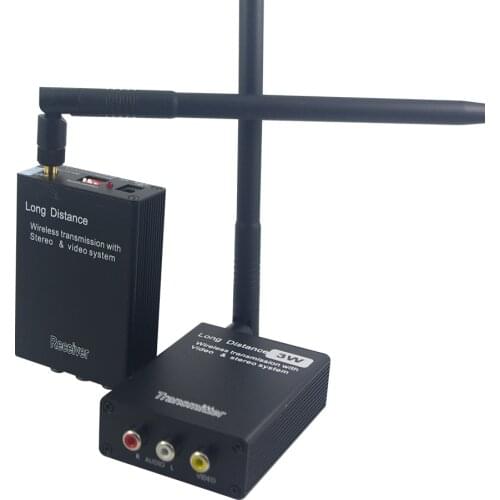 3W Long Range Wireless Video Transmitter and Receiver Portable Mobile 2.4G Hz Analogue Video Transmission Surveillance Device