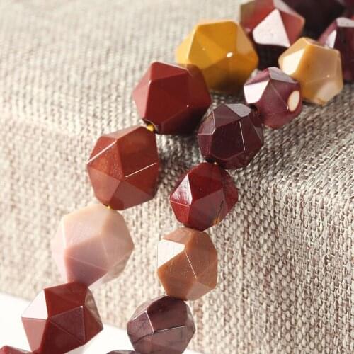 5-10mm Round Faceted Mookaite Jaspers Beads Natural Stone Beads For Jewelry Making Beads 15'' Needlework DIY Beads Trinket