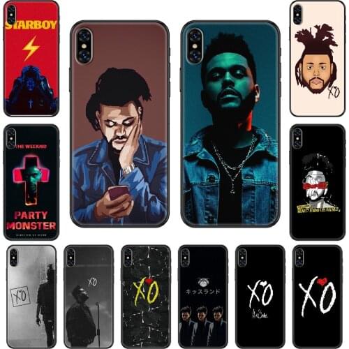 Singer The Weeknd XO Phone case For iphone 4 4s 5 5S SE 5C 6 6S 7 8 plus X XS XR 11 PRO MAX 2020 black fashion prime tpu funda