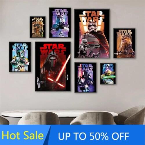 Disney Star Wars Canvas Painting Wall Art General Grevious Obi-wan Dody Posters and Prints Room Decoration Pictures Home Decor