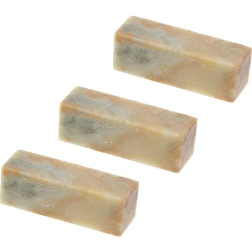 3 Pieces Natural Qingtian Stone Material DIY Handmade Carving for Paint Art Supplies ,Own Yourself Stone Stamps 15 x 15 x 50 mm