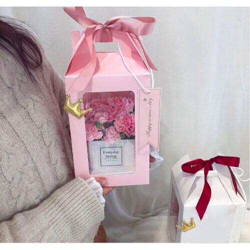 Creative Love House Flower Box Flowers Wrapping Gift Box Flower Packaging Wedding Home Decoration