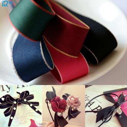 25mm / 1" Twill ribbons DIY bowknot accessories tape hand made Ribbed ribbon 10 yarns/lot